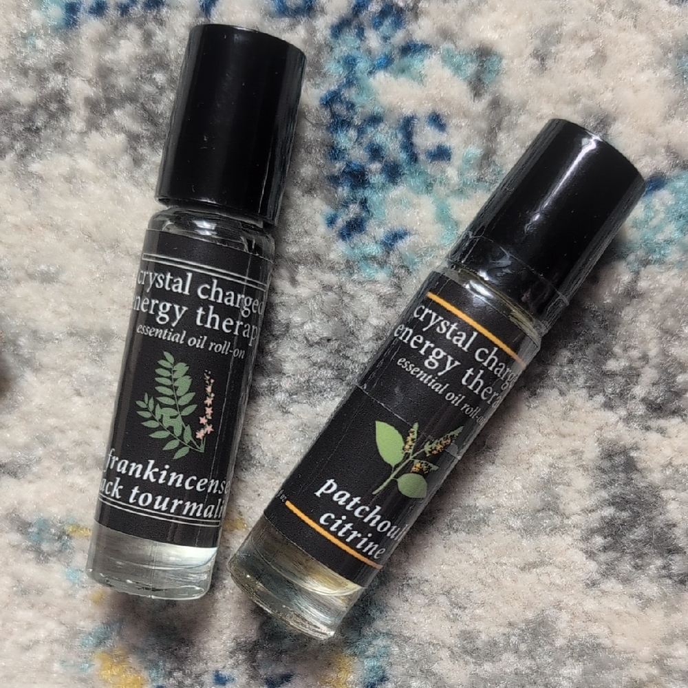 Crystal Charged Energy Therapy Essential Oil Roll-On Set